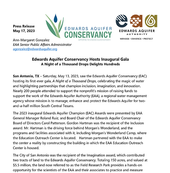 Edwards-Aquifer-Conservancy-Hosts-Inaugural-Gala